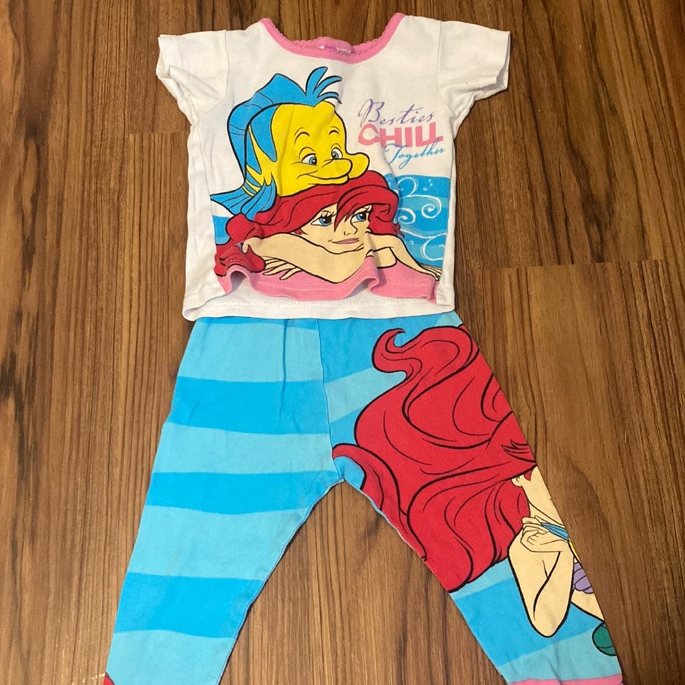 little mermaid pj set